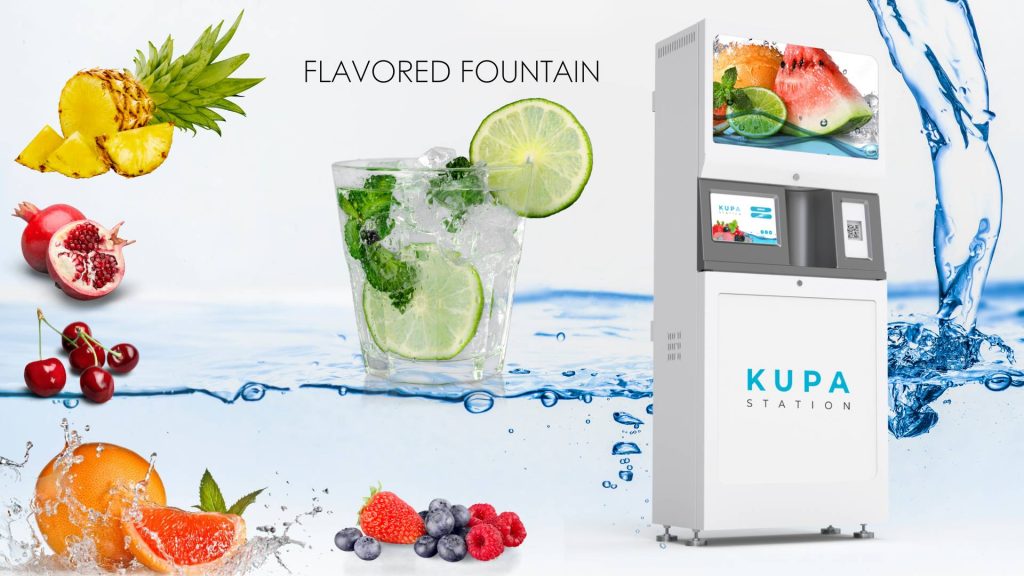 Kupa station flavored fountain for businesses 01