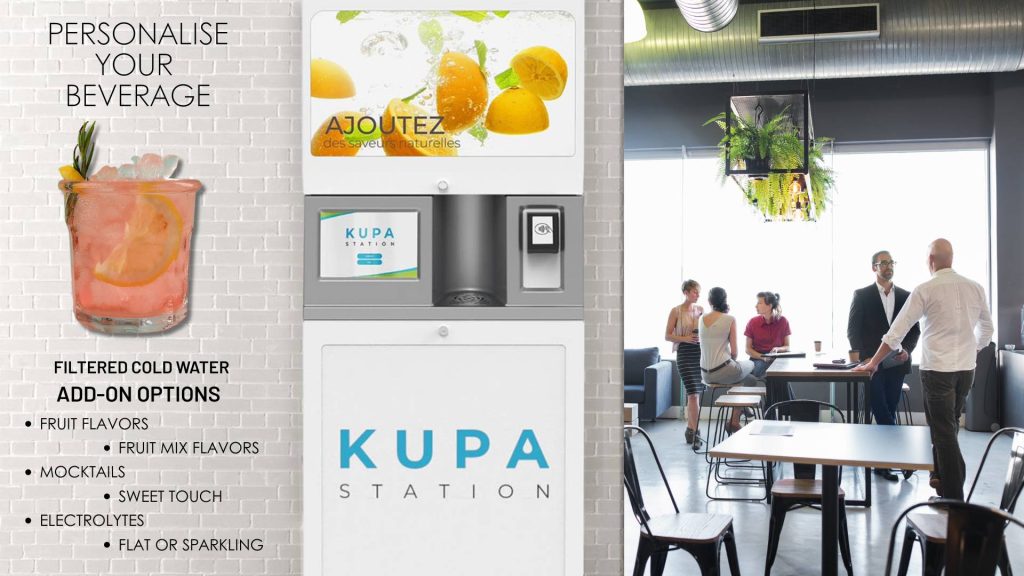 Kupa station flavored fountain for businesses 02