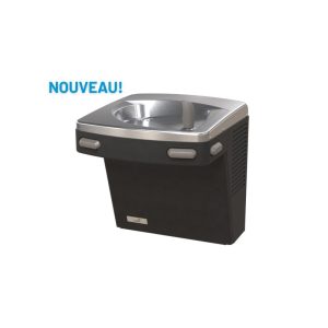 Wall mounted drinking fountain OASIS PG8AC refrigerated water-matte black