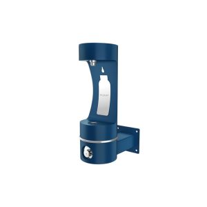 Wall mounted outdoor bottle filler Elkay LK4405BFBLU