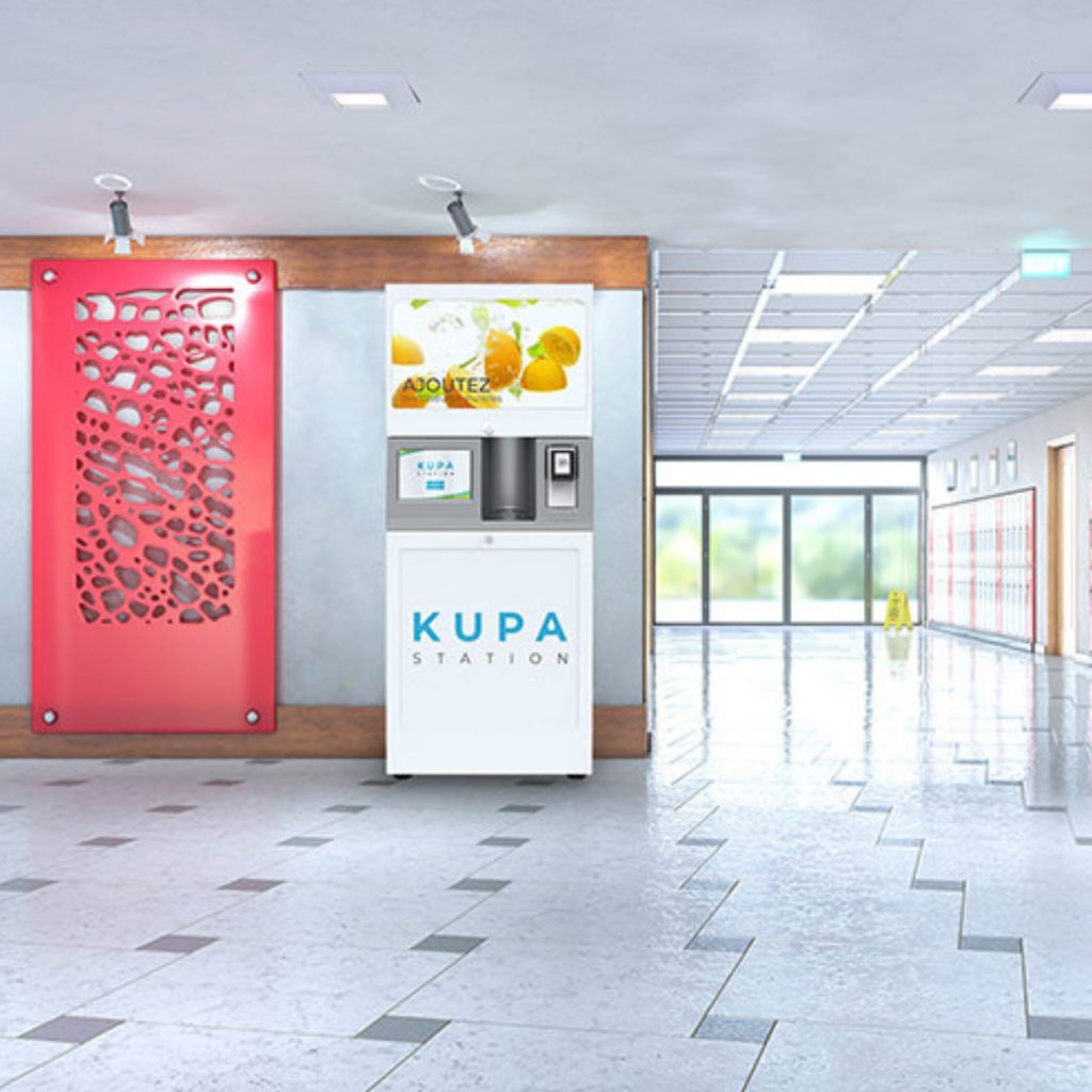 Kupa station fontaine a saveur pour etablissements scolaires