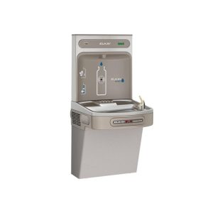 Contactless drinking fountain with bottle filler ELKAY LZO8WSLK