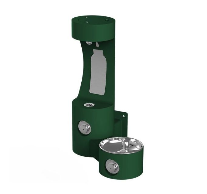 Outdoor wall mounted drinking fountain ELKAY