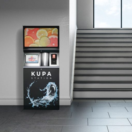 Fontaine à saveurs KUPA STATION distributeur d'eau pétillante