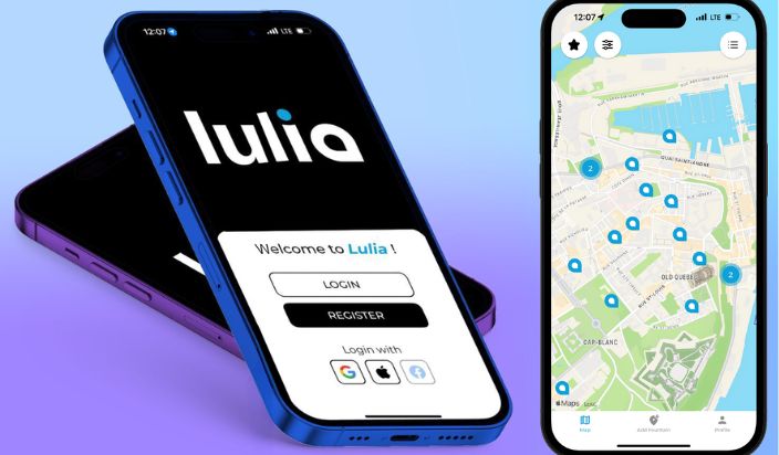 Lulia application pour trouver des points deau potable