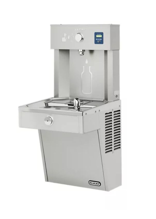 Drinking fountain with bottle filler ELKAY LVRC8WSK anti-vandalism
