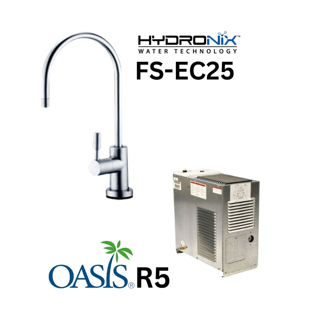 Water cooler OASIS complete kit undercounter unit with Hydronix commercial faucet