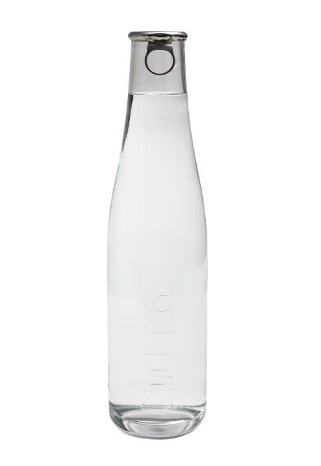 Reusable glass bottle LULIA single-use aluminum cap for bottling system