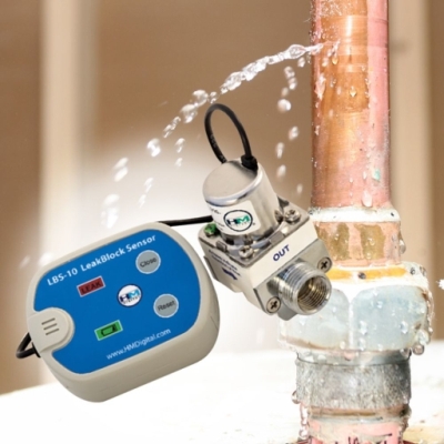 Détecteur de fuite avec interupteur d'approvisionnement d'eau HMDigital