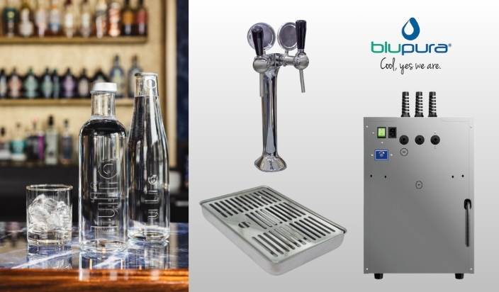 Complete bottling system for commercial use