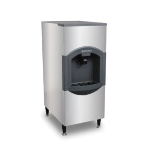 Freestanding hotel ice dispenser Scotsman ICEVALET HOTEL HD22 ice cubes storage 120 lb