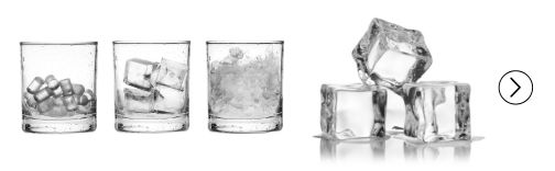 Ice types for commercial ice machines