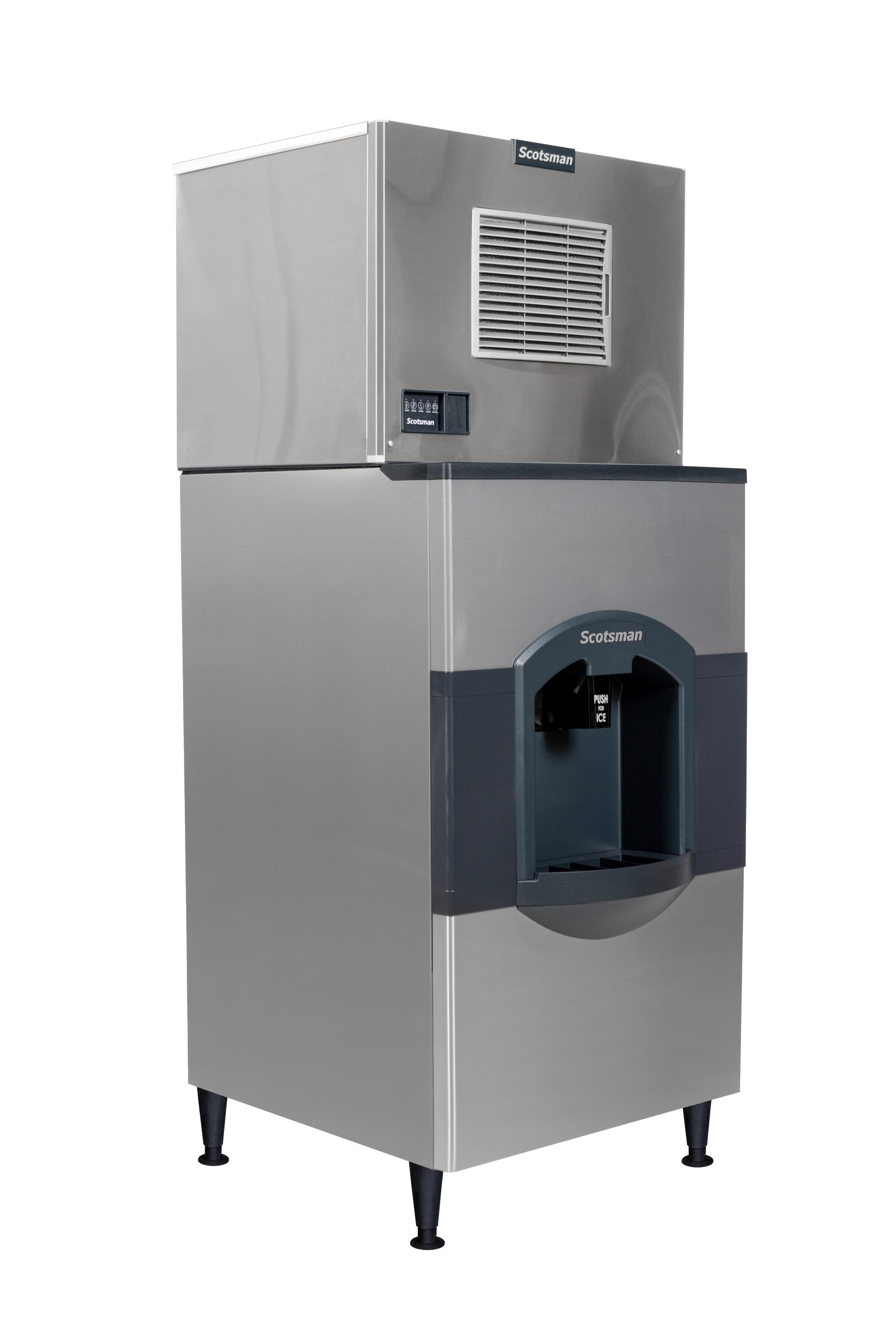 Commercial ice machine Scotsman Modular Prodigy MC330 with ICEVALET ice dispenser HD330