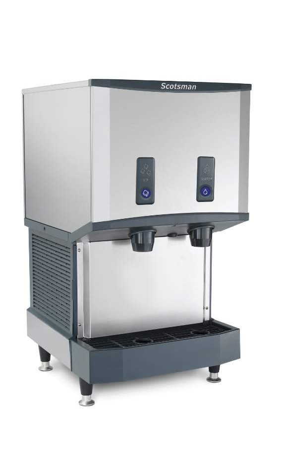 High volume ice machine Scotsman HID525 with water dispenser