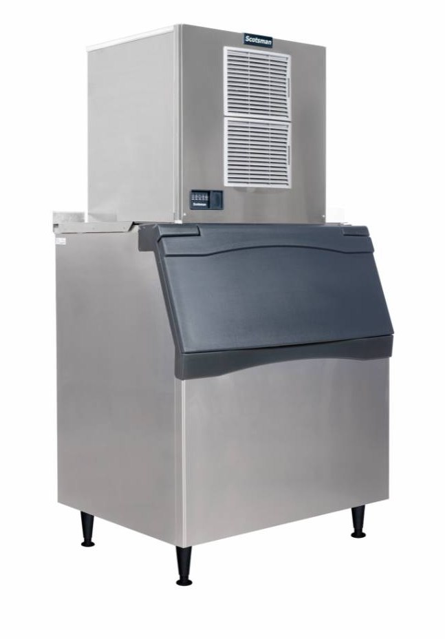 High volume commercial ice machine SCOTSMAN PRODIGY PLUS MODULAR MC1030 with ice bin B