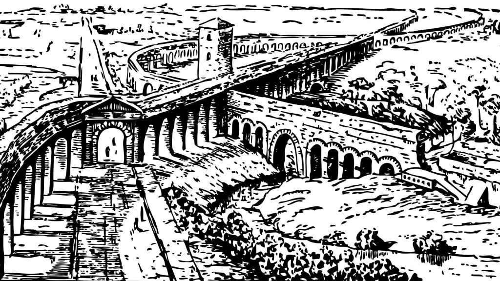 Aqua Julia Rome Italy premier aqueduc lieu historique Sani Fontaines