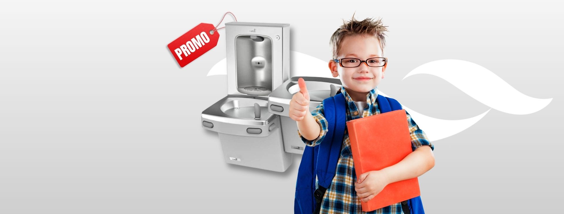 PROMO: water filter included on selected OASIS commercial drinking fountain