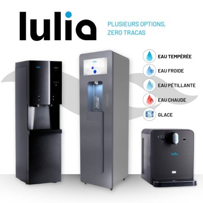 Lulia water dispensers for business places and companies. Distributeur d'eau en entreprise.