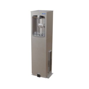 Outdoor commercial water bottle filling station OASIS PCPD10EBQ refrigirated and filtered water for construction sites