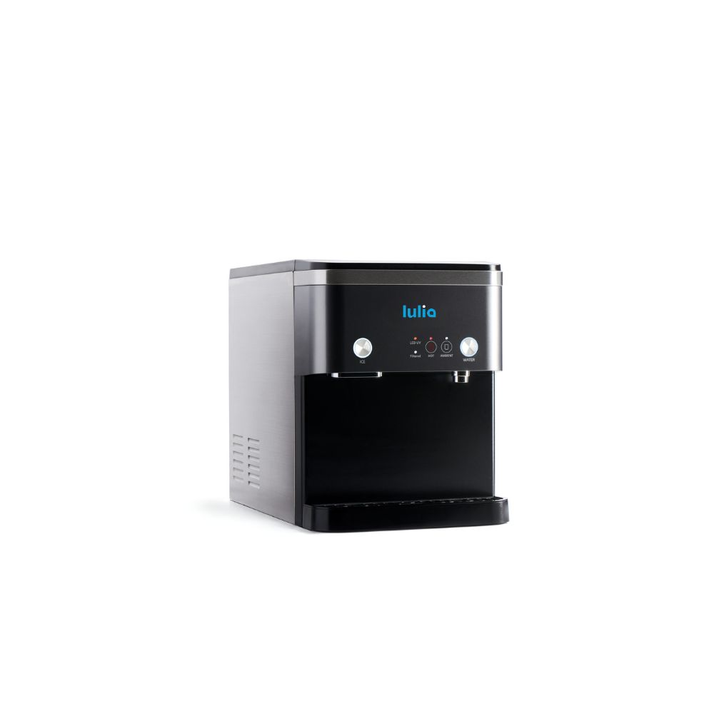 Countertop commercial ice machine LULIA I15 with integrated water dispenser